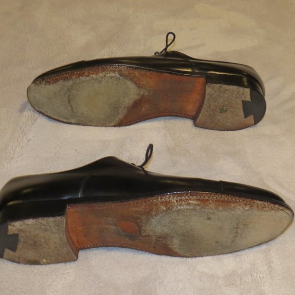 Crockett & Jones Newgate Black Calf Leather Straight Tip Oxford US 11.5B main image 3